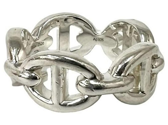 Ring Anello Hermès Enchainée PM in argento sterling - vista 4