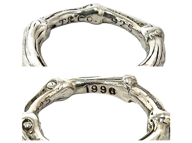 Tiffany & Co. Vintage Bamboo Band Ring Silber - Ansicht 3