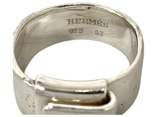 Hermès Hermes Vintage Faltring Silber - Ansicht 3