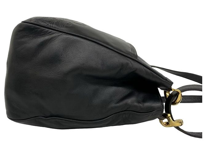 Borsa a tracolla in pelle Loewe Vintage Anagram Logo Nero - vista 6