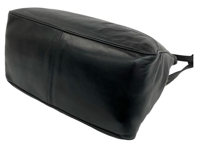 Borsa a tracolla in pelle Loewe Vintage Anagram Logo Nero - vista 8