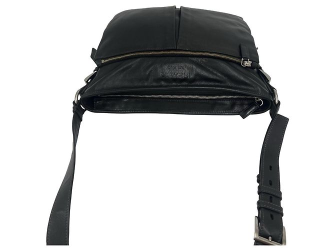 Borsa Tote a Spalla in Pelle Goffrata Prada Nero - vista 4