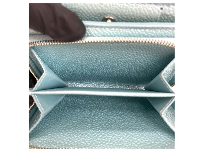 Louis Vuitton Portefeuille Claire Bi-fold Wallet Blu - vista 10