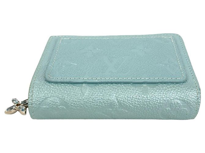 Louis Vuitton Portefeuille Claire Bi-fold Wallet Blu - vista 6