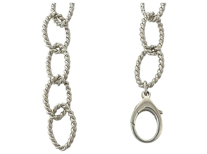 Bracciale Tiffany & Co. Vintage Oval Link Twist Argento - vista 4