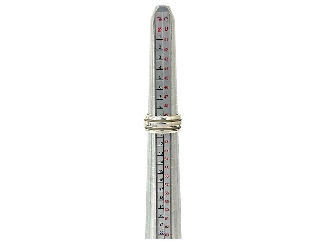 Tiffany & Co Anel Tiffany Vintage Grooved Double Line Prata - vista 7