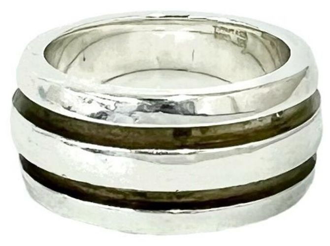 Tiffany & Co Tiffany Vintage Ring mit doppeltem Rillenband Silber - Ansicht 5
