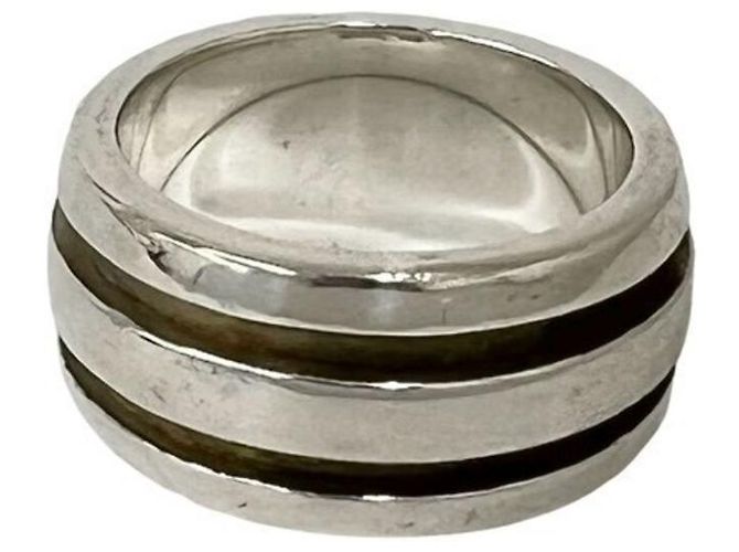 Tiffany & Co Tiffany Vintage Ring mit doppeltem Rillenband Silber - Ansicht 6
