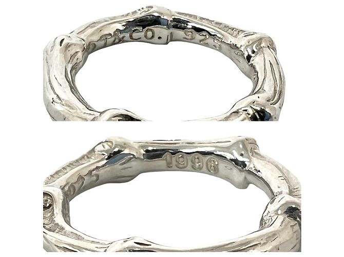 Tiffany & Co Tiffany Vintage Bamboo Band Ring Silber - Ansicht 2
