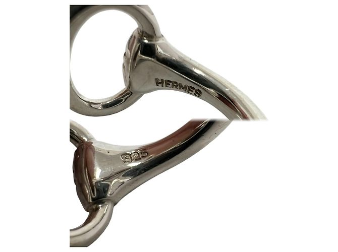 Hermès Hermes Vintage Nausicaä Bandring Silber - Ansicht 3