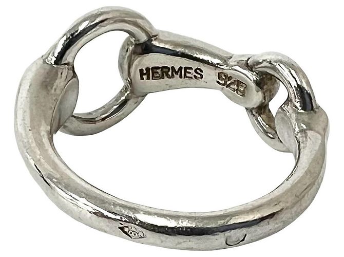 Ring Hermès Anello Hermes Vintage Horsebit in Argento 925 - vista 3