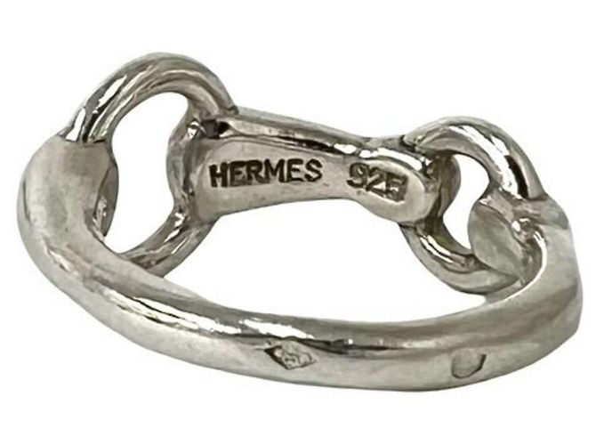 Ring Hermès Anello Hermes Vintage Horsebit in Argento 925 - vista 6