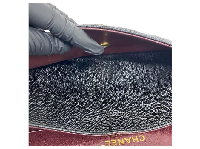Timeless Borsa a tracolla Chanel Matelassé Double Flap Nero - vista 10