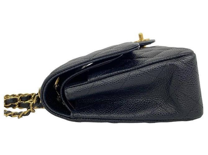 Timeless Borsa a tracolla Chanel Matelassé Double Flap Nero - vista 5