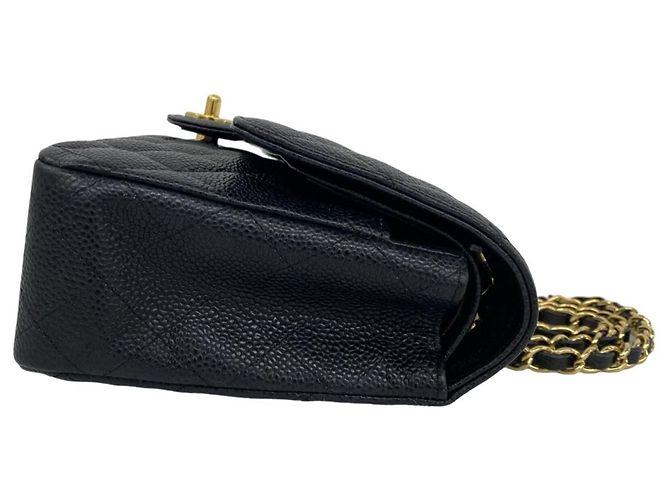 Timeless Borsa a tracolla Chanel Matelassé Double Flap Nero - vista 6