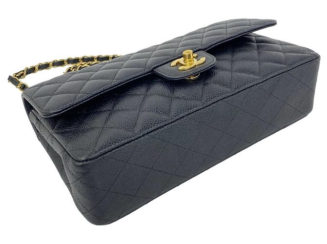 Timeless Borsa a tracolla Chanel Matelassé Double Flap Nero - vista 7