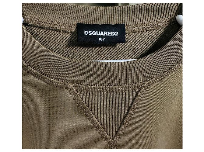 Dsquared2 Sweatshirt Bros' Multicolore Kaki - vue 4