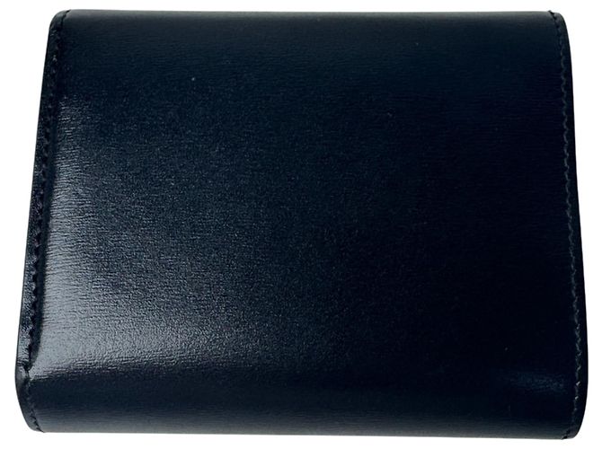 Céline Celine Triomphe Small Flap Wallet - Black Nero - vista 2