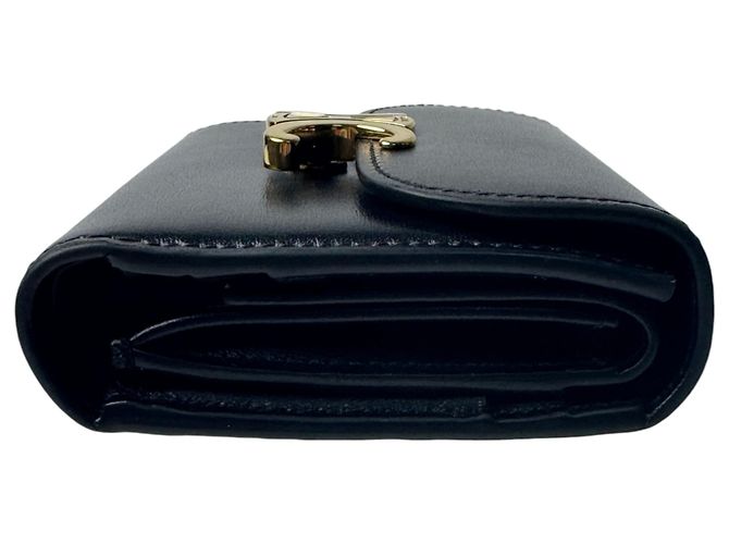 Céline Celine Triomphe Small Flap Wallet - Black Nero - vista 3