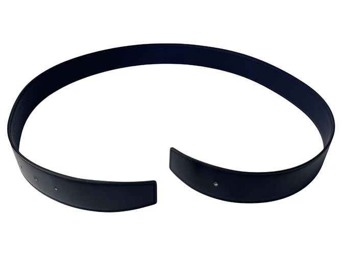 Hermès Cintura Hermes Constance Nero Blu navy - vista 4