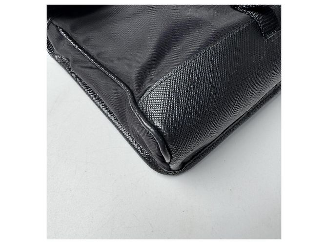 Saffiano Prada PRADA Borsa a tracolla per smartphone Mini Nero - vista 12