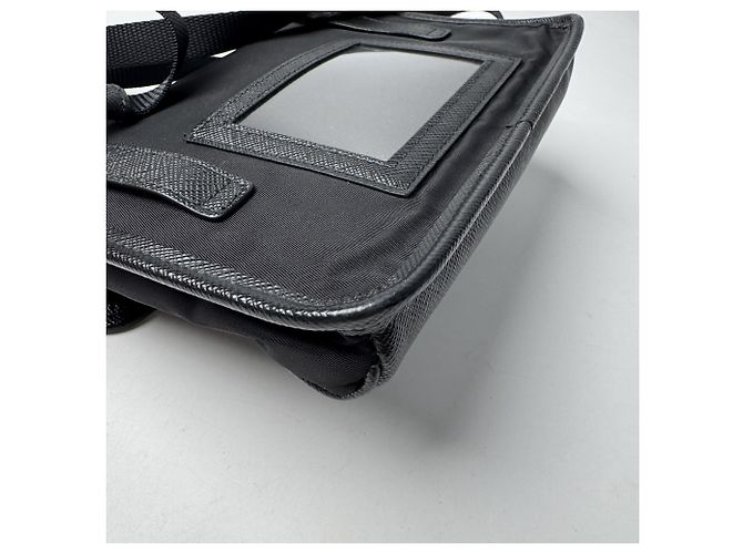 Saffiano Prada PRADA Borsa a tracolla per smartphone Mini Nero - vista 14