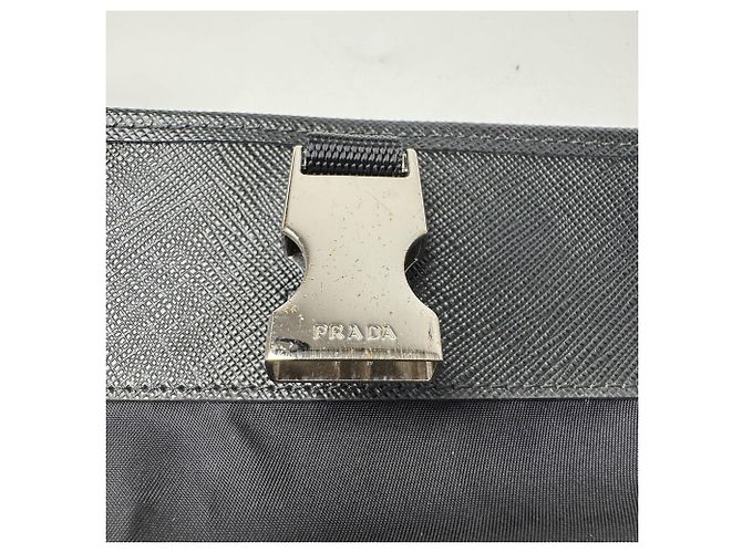 Saffiano Prada PRADA Borsa a tracolla per smartphone Mini Nero - vista 8