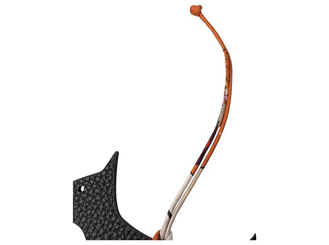 Hermès Charm cane Petit H Hermes da donna Verde Marrone scuro - vista 5