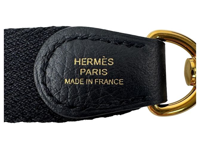 Hermès Borsa a tracolla Hermes Evelyne TPM Black Noir Gold Hardware Nero - vista 10