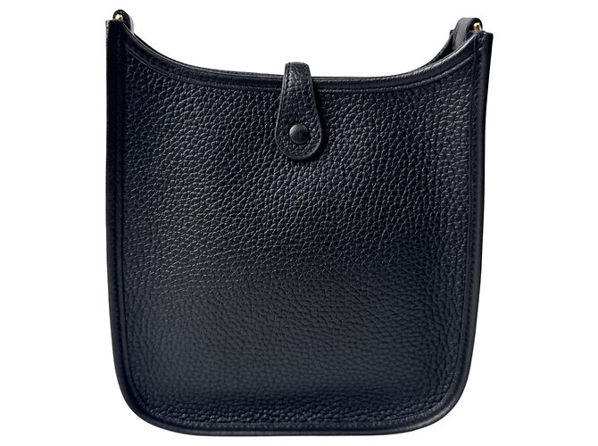 Hermès Borsa a tracolla Hermes Evelyne TPM Black Noir Gold Hardware Nero - vista 3