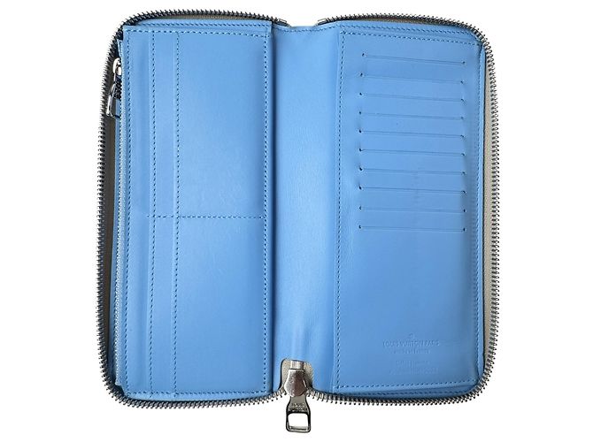 Louis Vuitton Zippy Wallet Climbing Vertical M81573 IC Bianco - vista 6