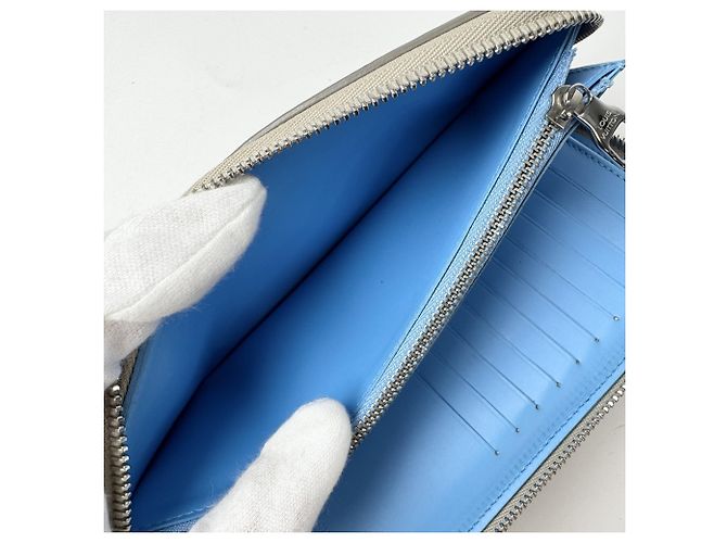 Louis Vuitton Zippy Wallet Climbing Vertical M81573 IC Bianco - vista 8