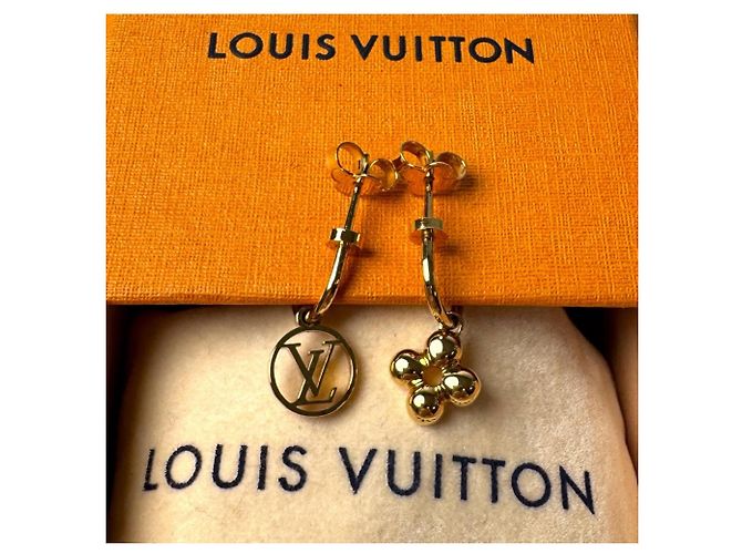 Pendientes Blooming Louis Vuitton Dorado - vista 2