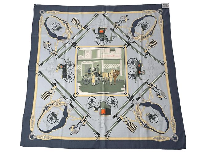 Hermès Foulard di seta Hermes Carre 70 - Design Palonniers Multicolore - vista 2