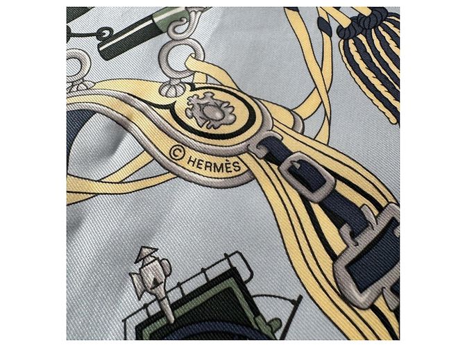 Hermès Foulard di seta Hermes Carre 70 - Design Palonniers Multicolore - vista 4
