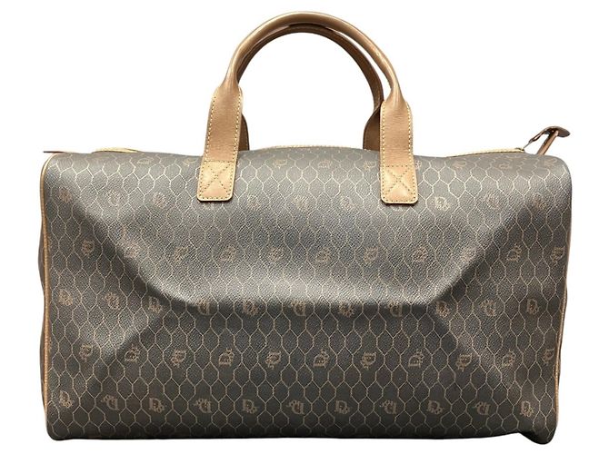 Christian Dior Dior Square Boston Bag Honeycomb Marrone scuro - vista 2
