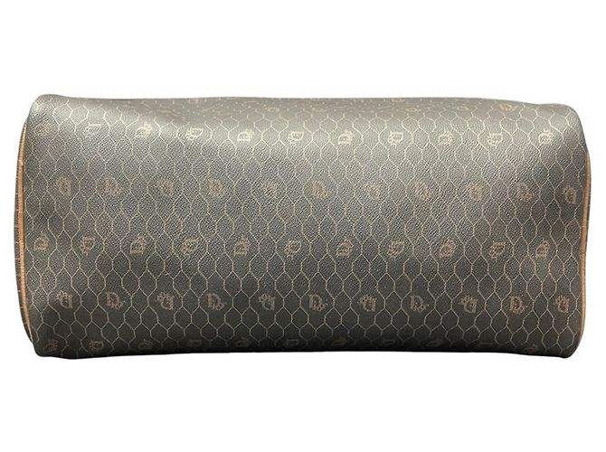 Christian Dior Dior Square Boston Bag Honeycomb Marrone scuro - vista 3