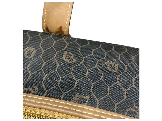 Christian Dior Dior Square Boston Bag Honeycomb Marrone scuro - vista 5