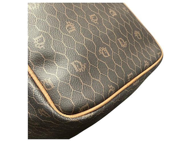 Christian Dior Dior Square Boston Bag Honeycomb Marrone scuro - vista 6