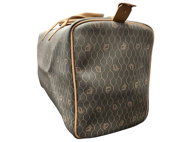 Christian Dior Dior Square Boston Bag Honeycomb Marrone scuro - vista 7