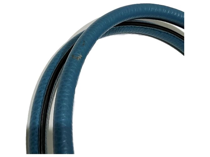 Borsa Gucci Interlocking G in pelle blu - vista 6
