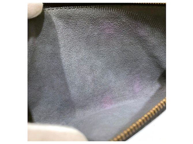 Pochette Louis Vuitton in pelle Epi Nero - vista 5