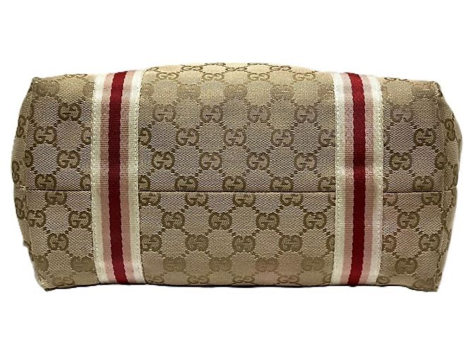 Borsa Tote Gucci GG Canvas, Sherry Line Beige - vista 3