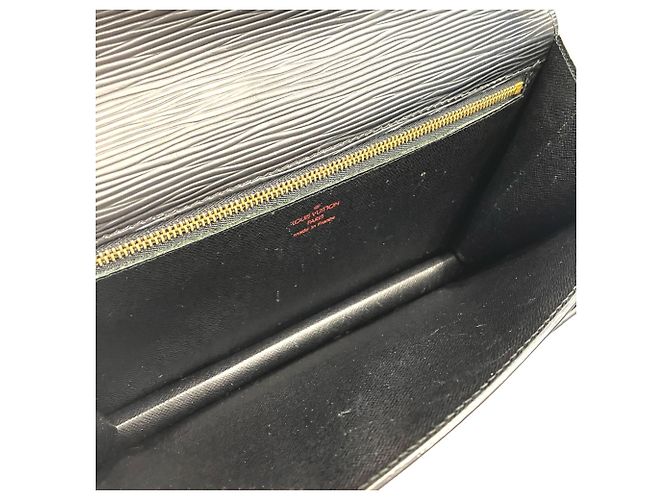 Borsa a pochette Louis Vuitton in pelle Epi Nero - vista 5