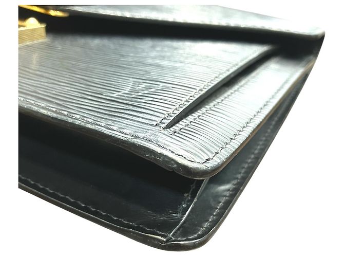 Borsa a pochette Louis Vuitton in pelle Epi Nero - vista 9
