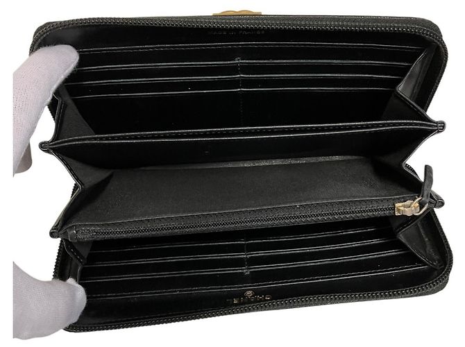 Portafoglio lungo con zip Chanel Boy Nero - vista 3