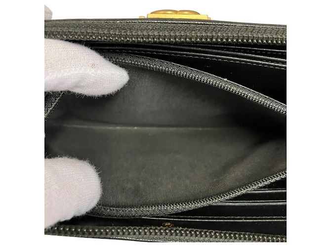 Portafoglio lungo con zip Chanel Boy Nero - vista 6
