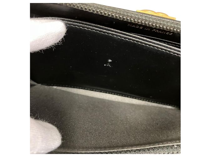 Portafoglio lungo con zip Chanel Boy Nero - vista 7