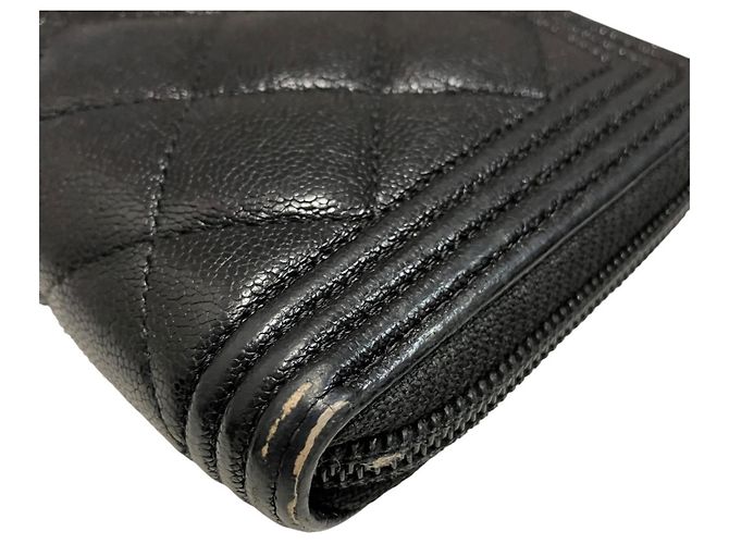 Portafoglio lungo con zip Chanel Boy Nero - vista 8