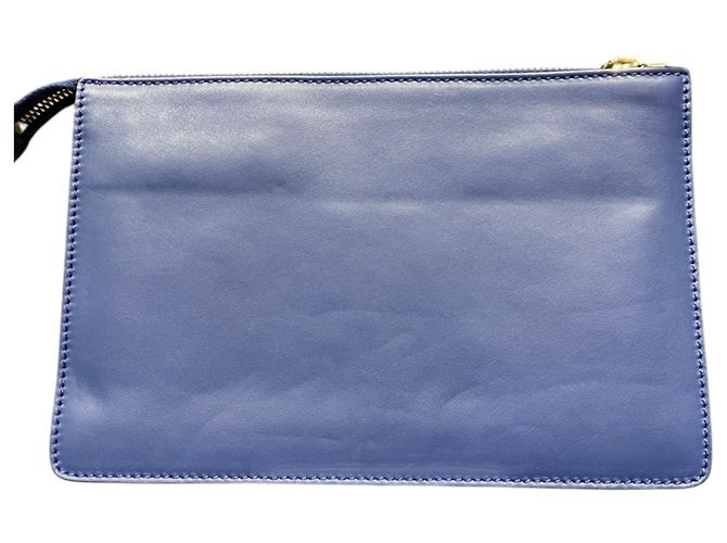 Borsa a Pochette Fendi Vocabulary Blu - vista 2